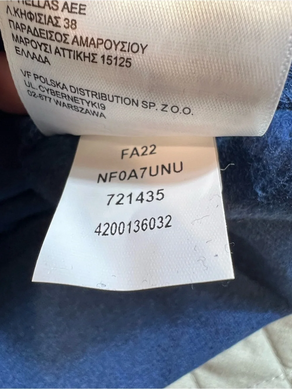 The North Face Men’s Heritage Patch Pullover Hoodie sweatshirt‎ Blue size Small
